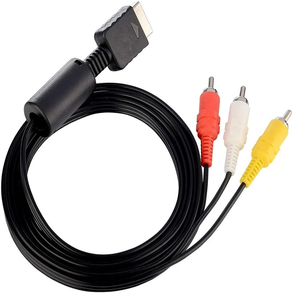 10pcs PS2 PS3 AV Cable, AV to Composite Cable Cord for PlayStation 2 PS2 PS3(6FT)