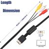 10pcs PS2 PS3 AV Cable, AV to Composite Cable Cord for PlayStation 2 PS2 PS3(6FT) view 4