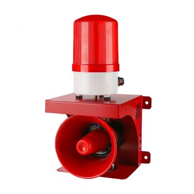 120dB Industrial Siren Alarm with Strobe Light, Sound and Light Alarm with High Volume Speaker