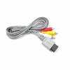 100pcs 1.8m 3 Cable for N-intendo W-ii Controller Console Audio Video AV Cable Composite 480p Gold-Plated 3RCA view 2