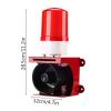 Industrial Alarm Siren, Sound and Light Siren Alarm, Waterproof LED Strobe for Factories, Terminals, Security Home view 2