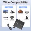 192KHz Digital to Analog Audio Converter, Upgrade Volume Adjustable DAC Digital SPDIF Optical to Analog L/R RCA Converter Toslink Optical to 3.5mm Jack Adapter for HDTV, DVD, Blu-Ray Players(1 Pack) view 4