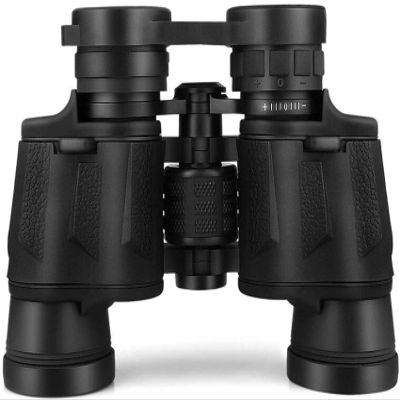 12X45 Porro Prism Binoculars-HD Metal Body Non-Slip Design Rubber SheathBinoculars for Camping Birds Watching-Press