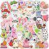 112 PCS Cute Ghost Stickers - Funny Halloween Holographic Stickers Waterproof Vinyl Decals, Suitable for Laptop, Water Bottle, Book, Gift Box, Birthday or Party Decorations, Ghost Party Favors view 1