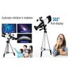 50-100mm Caliber MountTelescope, Portable Refractor Telescope,Stargazing HD Telescope for Adult Students - Ideal Telesco view 4