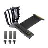 CATHATRR New PCI-E X16 Graphics Card Vertical Bracket GPU Holder+GEN4/3 PCIE 16X Extender Cable 25CM GPU Bracket view 1