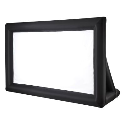 20FT Inflatable Projector Screen, Inflatable Movie Screen Outdoor with 250W Air Blower Projector Screen Oxford Fabric Material Blow Up Screen compatible with Outdoor Backyard,Home Theater, Theme Party