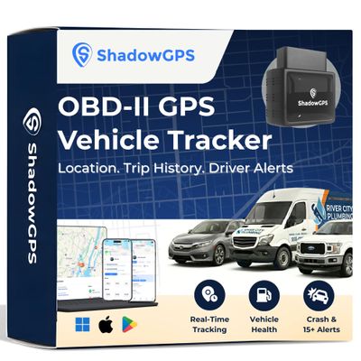 Real-Time OBD2 GPS Tracker for Vehicles $12/Month with 14 Day Free Trial Plug & Play Car Tracker Device for Business Vehicles with Trip History, Driving Alerts & GeoFence Accurate, Easy Setup