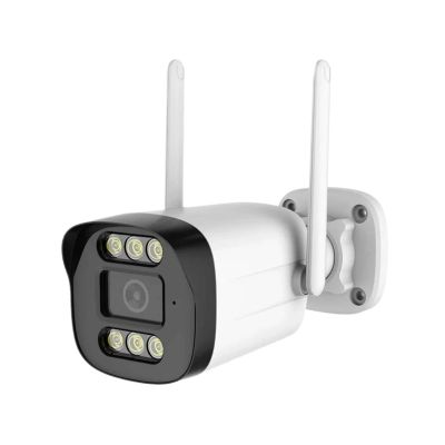 LNBBEQ 4K 8MP 5MP 2MP Smart Life WiFi HD Waterproof Outdoor P2P WiFi Security Bullet CCTV Surveillance IP Camera(US Plug,2MP with 64G Card)