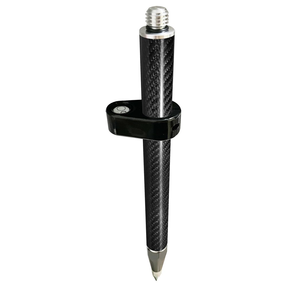Mini Stakeout Pole Handhold Prism Pole Rod with 5/8-11 Male Thread, Survey Accessories (OD 32mm, 48cm/18.9")