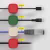 RSHuiOUXX Magnetic Cable Clip Cord Holder for Desk and Nightstands Cord Organizers for Home Office Car view 4