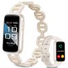 Smart Watches for Women,Fitness Trakcer with Bluetooth Call, Heart Rate/Sleep Monitor/Calories/Blood Pressure,130+ Sports Modes 1.47'' Smartwatch for Android iPhone,IP68 Waterproof,2Bands,Starlight view 1
