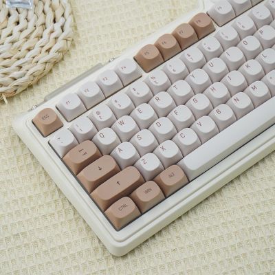 119 Keys PBT Keycaps Ma Profile Round Keycaps Set Fit for 60% 65% 75% 95% Cherry Mx Switches Mechanical Keyboard