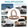 4PCS 6.5" Universal Wooden Car Speaker Mounting Spacer Rings Adapter Bracket Holder Accessory view 2