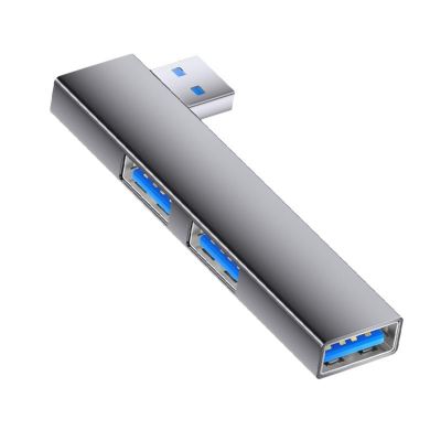 Compactly USB Hubs Adapter 3Port Expansion 5Gbps Data Transfer Angled Design for Mobile Devices Computer
