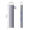 Compactly USB Hubs Adapter 3Port Expansion 5Gbps Data Transfer Angled Design for Mobile Devices Computer view 3