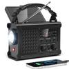NOAA Emergency Weather Radio, 12000mAh Portable AM/FM, Hand Crank & Solar view 1