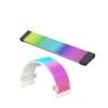 mangxiyis 3Pin ARGB Illuminated Strip 8/24-Pin PC Motherboard Graphics Card Power Supply Extension Cable with L*/ED Light Strip(X8X12 White) view 4