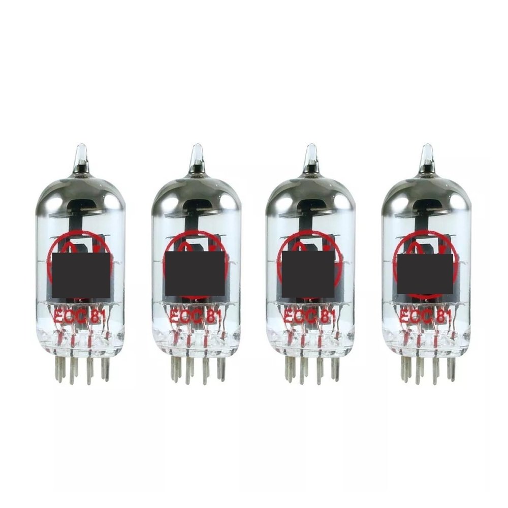 4 Pcs Gain Matched Four (4) 12AT7 / ECC81 Vacuum Tubes -
