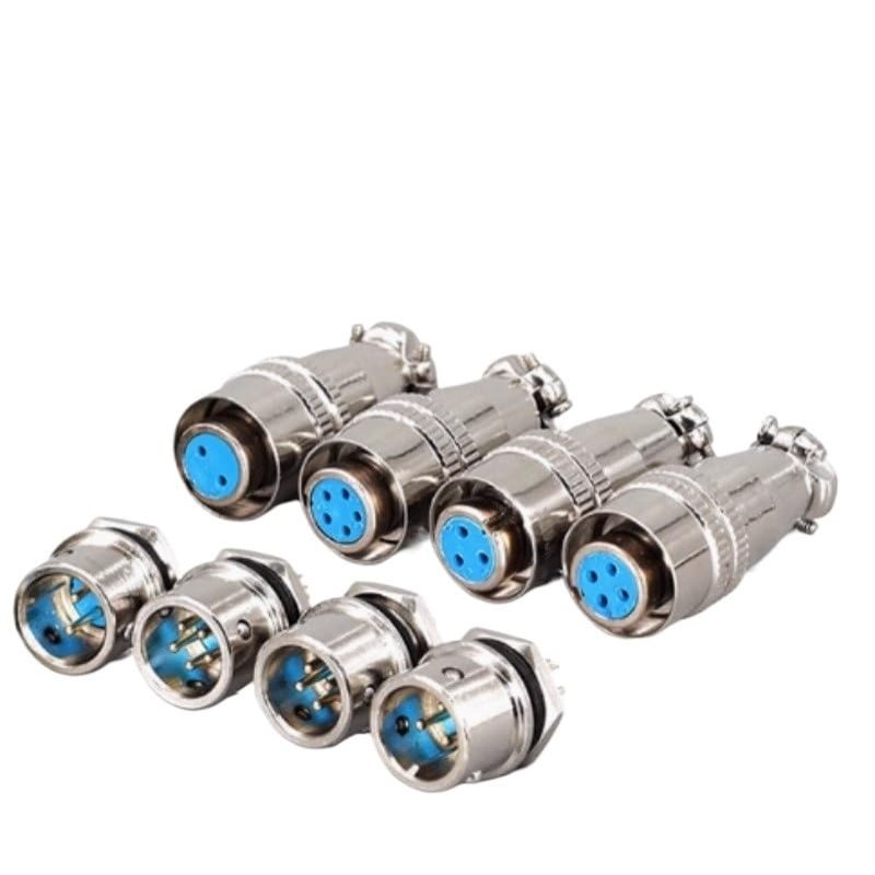 VCALDGFZ XS8 XS9 XS10 XS12 Aviation Connector Push-Pull Circular Connector 2P 3P 4P 5P 6PIN Male Female Plug Conenctor(XS9,Male Insert_4P)