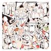 100pcs Small Animals Cute Fitness Stickers, Gym Sports Vinyl Waterproof Decals for Gym Boys Water Bottle Laptop Birthday Party Gift Supplies view 2