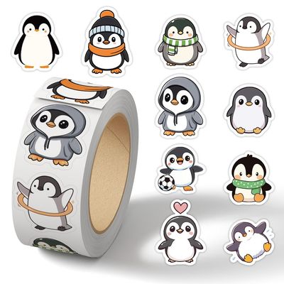 1000 Penguin Stickers,Cute Vinyl Waterproof Sticker for Water Bottle Laptop Guitar Phone Skateboard,Penguin Gifts for Kids Teens Girls