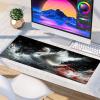 Swan Gaming Mouse Pad, Mouse Pad 40x20in, Large Desk Mat with Non-Slip Rubber Base, Office Desk Accessories, Large Extended Gaming Keyboard Mat, Big Mousepad for Computer Gamer Office, White W-9603 view 4