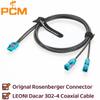 2 in 1 Rosenberger HFM Mini FAKRA Cable Dual Cavity Mini Fakra Z Female AMK16C-1M4Z5-Z to Fakra Female 59Z113-000-Z RF Coaxial Extension Cable for ADAS, Automotive Camera, Infotainment(1M/3.28FT) view 2