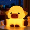 OkiyiD Highland Cow Lamp, Dimmable Silicone Touch Night Light, Soft Glow Bedside Lamp for Bedroom or Desk Decor, Highland Cow Gifts, USB Powered with Gentle Illumination view 1