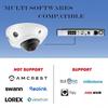 4K 8MP Mini Low Profile Dome PoE IP Camera Indoor 98 Feet Night Vision, 2.8mm Lens 105 Wide Angle, Waterproof IP67, H.265, Compatible with Uniview NVR view 2