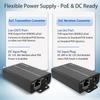 POE Over Coax Converter BNC to Ethernet IP Extender EOC, 3280ft(1000m) Power & Data Transmission Over RG59 Coaxial Cable for Analog to IP CCTV Security Surveillance System Upgrade 2 in1 BNC+Twist Pair view 4