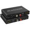 Tendak 192KHz ARC Audio Extractor, Digital Audio Extractor Converter, HDMI ARC + Optical + RCA L/R to HDMI + Optical + RCA L/R + 3.5mm Stereo for HDTV Soundbar Amplifier Speaker Headphones view 1