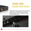Tendak 192KHz ARC Audio Extractor, Digital Audio Extractor Converter, HDMI ARC + Optical + RCA L/R to HDMI + Optical + RCA L/R + 3.5mm Stereo for HDTV Soundbar Amplifier Speaker Headphones view 4
