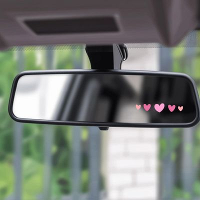 3 Pcs Cute Hearts UV DTF Sticker  Aesthetic Colorful Love Vinyl Decal Waterproof for Car Mirror, Laptop, Tumbler, Phone, Window, Scrapbook, Romantic Decor Gift for Her  4 Inches (Hearts)