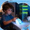 OkiyiD Blue Narwhal Night Light, Cute Squishy Silicone Lamp, Dimmable Touch Control Narwhal Gifts for Boys Girls, Ocean Animal Nursery Lamp for Birthday Christmas Decor view 4