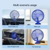 360 Rotatable USB Powereds Desk Fan With Suction Base And Chair Mount 3 Speeds Portable For Car Truck Tent Home Office Car Truck Tent Fan view 2