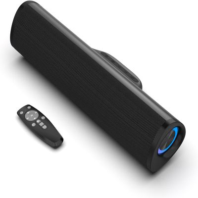 Jierben Sound Bar, Surround Sound System for TV Bluetooth Sound Bar for Smart TV/PC, 3D Home Theater Audio,Colorful RGB Lighting Effects, ARC/Optical/AUX Connect/USB