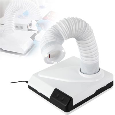 MINHUIJIHUI 60W Powerful Electric Dental Vacuum Cleaner,Dust Collector,Portable Dust Suction Machine for Polishing, with Fan and LED Dual Function,for Dental Lab Nail Salon