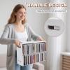 SANFURNEY 52 Slots CD Storage Holder, Wall-Mounted CD Display Stand Jewel Cases Organizer Rack, Stackable Disc Case Holder for Theatre Room view 3