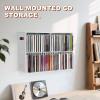 SANFURNEY 52 Slots CD Storage Holder, Wall-Mounted CD Display Stand Jewel Cases Organizer Rack, Stackable Disc Case Holder for Theatre Room view 4