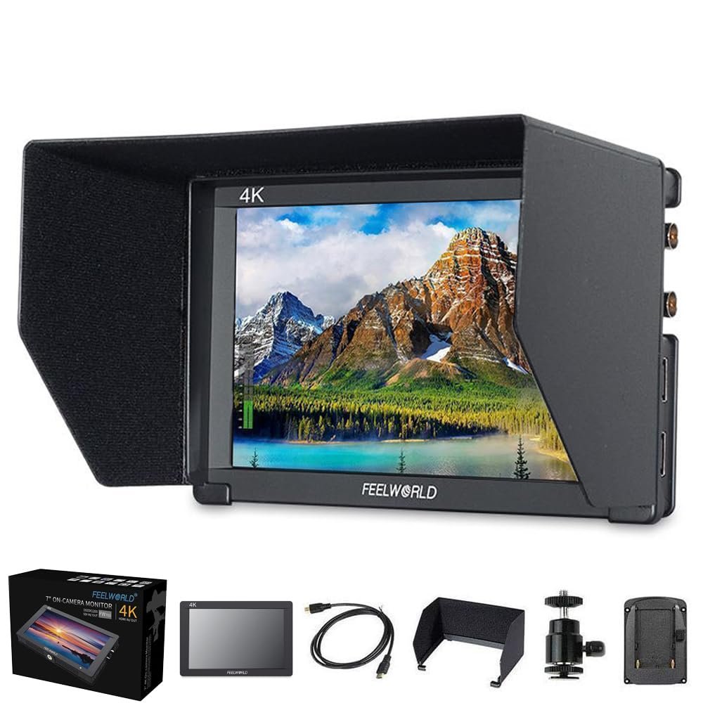 FEELWORLD FW703 7" 3G SDI 4K HDMI DSLR Monitor Video Assist Peaking Focus IPS Full HD 1920x1200