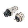 VCALDGFZ 1 Set Aviation Plug and Socket GX12-2/3/4/5/6/7P 12MM Square Flange DF12 Series Aviation Column Connector(1Set 4Pin) view 2