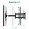 PlusAcc Wall Mount for Show 21 & Show 15 & 13-27 Inch Monitors TVs, Adjustable Full Motion Mounting Shelf with 17" Extension Arm, Rotation Swivel Tilt Wall Stand Bracket, Hold Up to 33lbs (Black) view 4