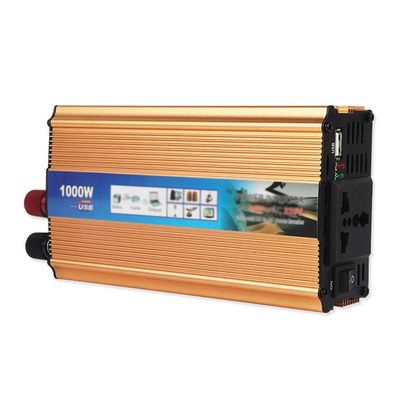 1000W Power Inverter DC 12V/24V to 220V AC Converter, Portable Car Inverter with AC Socket & USB for RV, Truck, Off-Grid Solar, Ideal for Travel & Camping