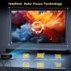 1500 ANSI 4K Decoding Projector with WiFi and Bluetooth, DESS Movie Home Theater Projector With Auto Focus & Keystone, Hidden Adjustable E-Bracket,Outdoor Proyector With Official Built-in Apps,C5 Pro view 4