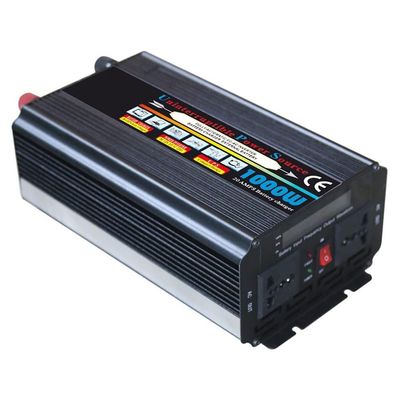 1000W Modified Wave Inverter DC 12V/24V to AC 110V/220V - Portable Power Inverter for Car, Truck, Outdoor Camping, RV Use - Efficient Energy Converter for Travel and Adventure