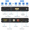 Tendak 192KHz eARC/ARC Audio Extractor, Digital to Analog Audio Converter, HDMI eARC/ARC + Optical to HDMI + Optical + L/R + 3.5MM Stereo for HDTV Soundbar Speaker Amplifier Headphones view 2