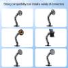 jiahesuw Adjustable Aluminum Alloy Adhesive 17mm Ball Base for Car Dashboard Tablet Phone Office Device Holder Navigators view 2