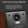 DIFIIFOL PAIYON Q1 50W Passive Bookshelf 8 Ohm Speakers HiFi Stereo Home Audio with 2 Way 4inch Woofer 1 inch Cat-Eye Silk Tweeter(Amplifier or Receiver Required) view 2