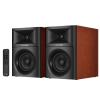 Sanyun SW205 80W Powered Bookshelf Speakers with 3D Soundstage | Precision DSP Spatial Audio & Geometric Cabinet | 4" Glass Fiber Woofer, Optical/Bluetooth 5.4/AUX, Wireless Remote (Pair, Cherry) view 1
